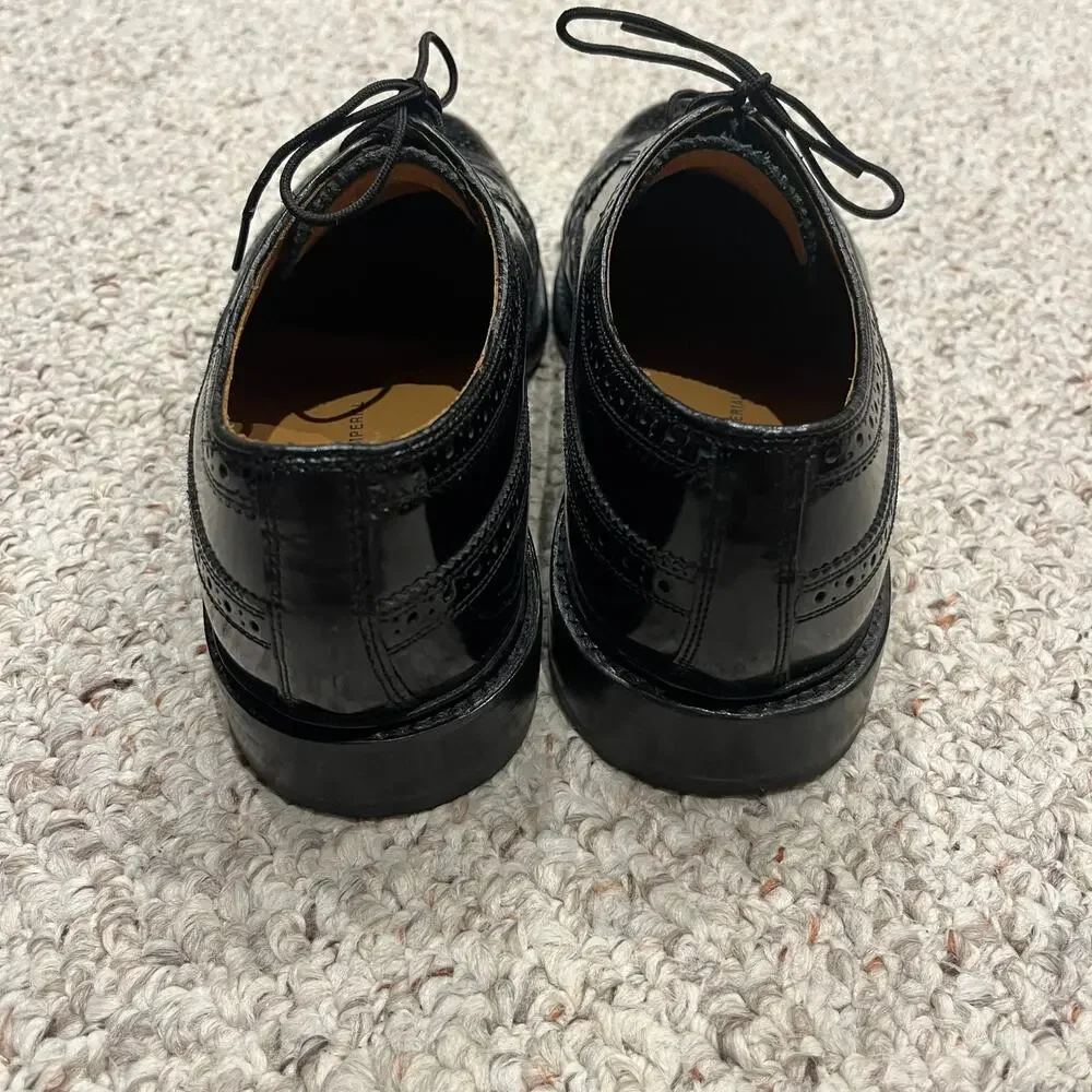 Florsheim Kenmoor Wingtip Oxford Shoes Mens 10.5 Black Classic Formal Casual